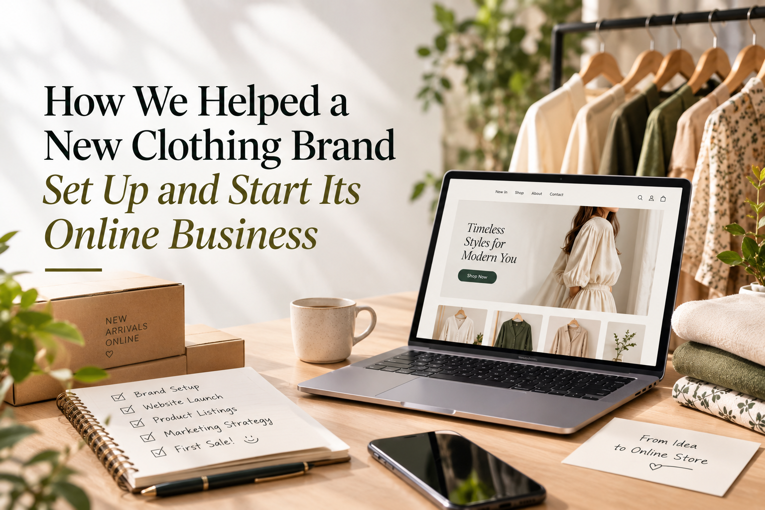 How We Helped a New Clothing Brand Set Up and Start Its Online Business